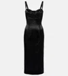 Dolce & Gabbana Panelled Midi Dress In Black