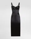 Dolce & Gabbana Panelled Midi Dress In Black