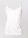 Dolce & Gabbana Lace Trim Slip Top In White