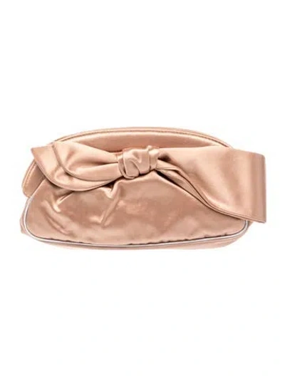 Pre-owned Dolce & Gabbana Satin Clutch In Pink