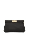 Dolce & Gabbana Satin Convertible Shoulder Bag In Black