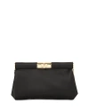 Dolce & Gabbana Marlene Small Satin Shoulder Bag In Black