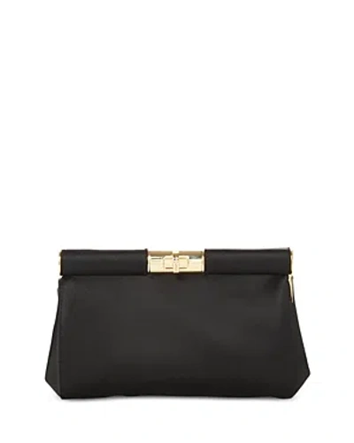 Dolce & Gabbana Satin Convertible Shoulder Bag In Black