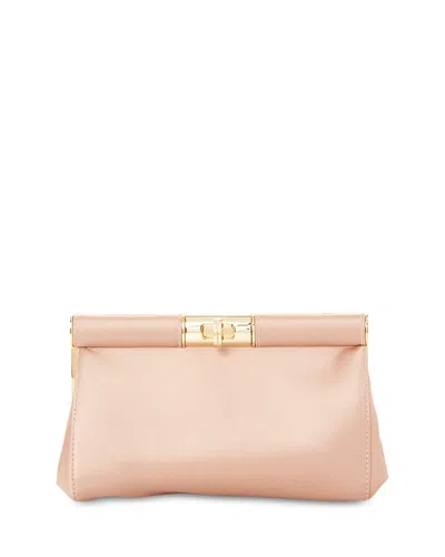 Dolce & Gabbana Satin Convertible Shoulder Bag In Pink