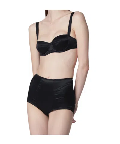 Dolce & Gabbana Satin Culottes In Black