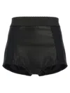 Dolce & Gabbana High-waisted Scallop-edge Briefs In Black