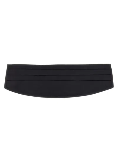Dolce & Gabbana Satin Cummerbund In Black