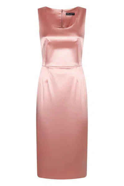 DOLCE & GABBANA DOLCE & GABBANA SATIN DRESS