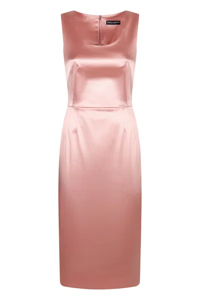 DOLCE & GABBANA SATIN DRESS
