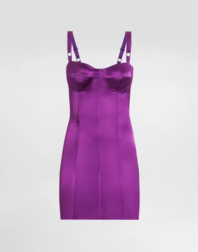 DOLCE & GABBANA SATIN DRESS
