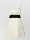 Dolce & Gabbana Satin Finish A-line Dress With Spaghetti Straps