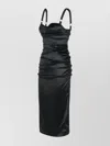Dolce & Gabbana Satin Finish Midi Length Dress