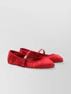 Dolce & Gabbana Nappa Leather Ballet Flats With Logo Buckle