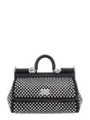 Dolce & Gabbana Satin Handbag With All-over Rhinestones