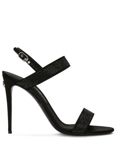 DOLCE & GABBANA DOLCE & GABBANA SATIN HEEL SANDALS