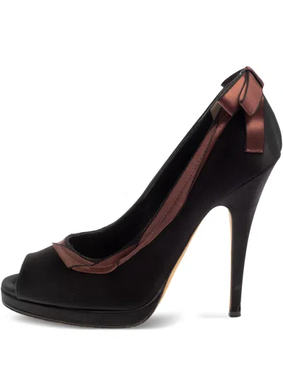 Pre-owned Dolce & Gabbana Satin Heeled Pumps