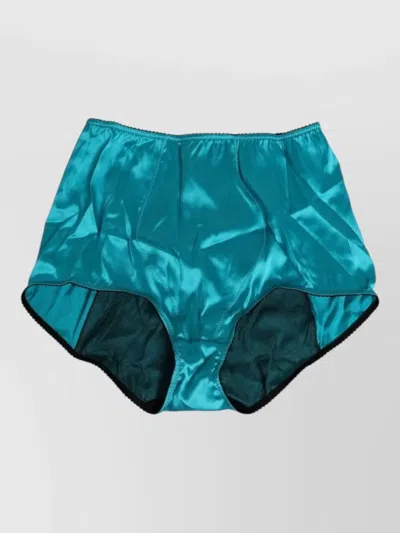 Dolce & Gabbana Satin High Waist Full Lace Briefs