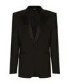 Dolce & Gabbana Three-piece Sicilia-fit Suit In Stretch Wool In Black