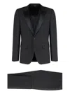 Dolce & Gabbana Stretch Wool Three-pieces Suit In Black