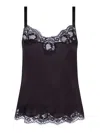 Dolce & Gabbana Lingerie Top In Satin And Lace