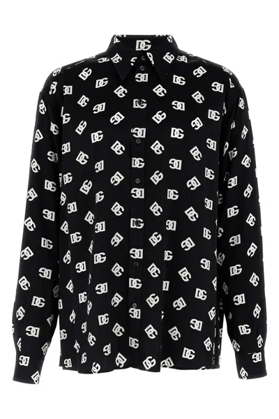 DOLCE & GABBANA DOLCE & GABBANA SATIN LOGO SHIRT