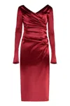 Dolce & Gabbana Satin Midi Dress