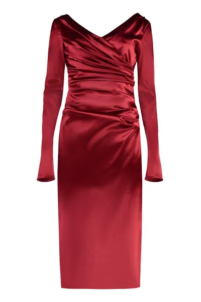 Dolce & Gabbana Satin Midi Dress