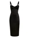 Dolce & Gabbana Satin Midi Dress