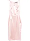 Dolce & Gabbana Satin Midi Dress In Pink