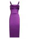 Dolce & Gabbana Satin Dress In Purple