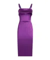 Dolce & Gabbana Satin Dress In Purple