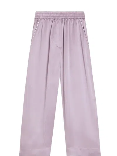 Dolce & Gabbana Kids' Satin Pyjama Trousers In Purple