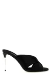 Dolce & Gabbana Satin Sandals With Back Monogram