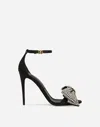 Dolce & Gabbana Rhinestone Decorative High-heeled Sandals In Multicolor