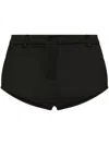 Dolce & Gabbana Satin Shorts In Black