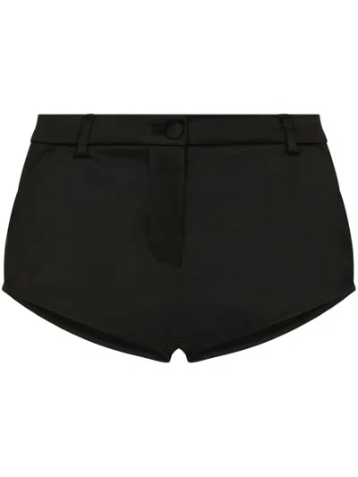 Dolce & Gabbana Satin Shorts In Black