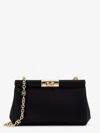 Dolce & Gabbana Satin Shoulder Bag With Engraved Logo