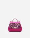 Dolce & Gabbana Satin Sicily Bag In Fuchsia
