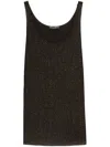 Dolce & Gabbana Tanktop Aus Satin In Schwarz