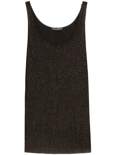 Dolce & Gabbana Tanktop Aus Satin In Multi