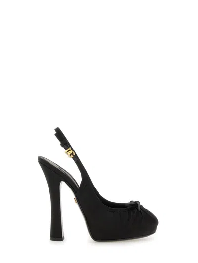 DOLCE & GABBANA DOLCE & GABBANA SATIN SLINGBACK