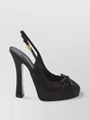 Dolce & Gabbana Satin Slingback Platform Shoes