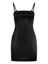 Dolce & Gabbana Satin Mini Dress In Black