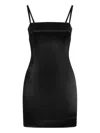 Dolce & Gabbana Satin Mini Dress In Black