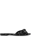 DOLCE & GABBANA DOLCE & GABBANA SATIN SLIPPERS WITH POLKA DOT PRINT