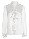 Dolce & Gabbana Dolce&gabbana Sheer Silk Chiffon Tie Neck Shirt