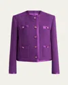 Dolce & Gabbana Wool Crepe Jacket In Violet