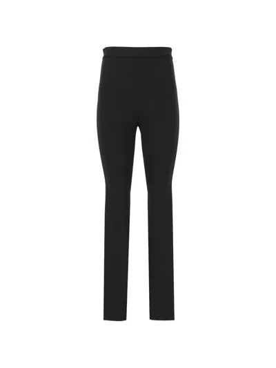 Dolce & Gabbana Satin-trim Leggings In Black