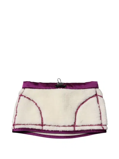 Dolce & Gabbana Cashmere Fleece Neck Warmer Scarf In Transparent
