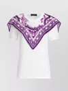 Dolce & Gabbana Cotton T-shirt With Scarf-style Inserts In White